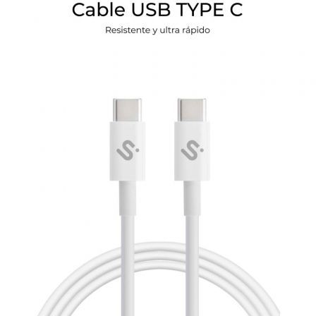 Subblim Cable USB-C a USB-C Plus 100W Blanco 1m